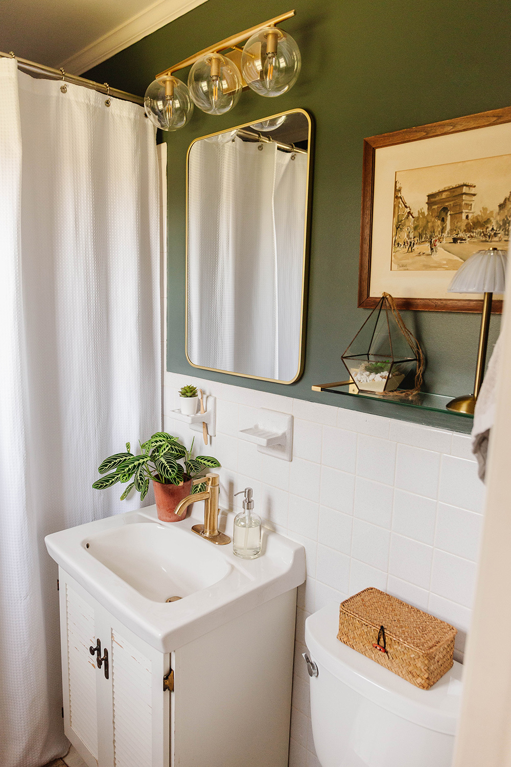 Bold And Moody Bathroom Makeover Tour